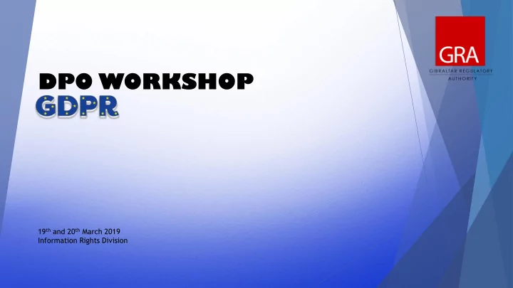 dpo workshop