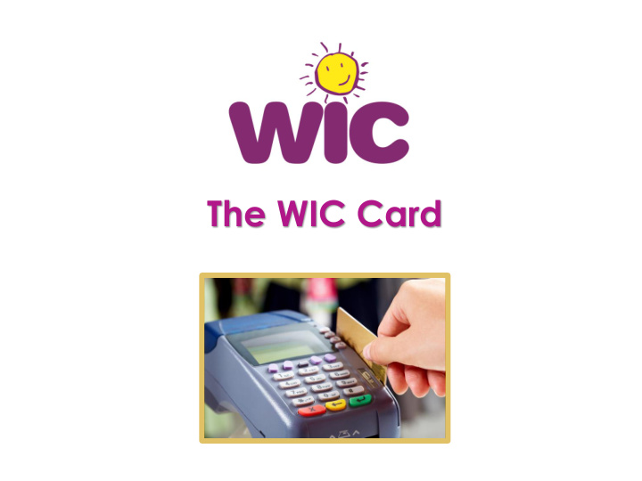 the wic card massachusetts wic program 35 local programs