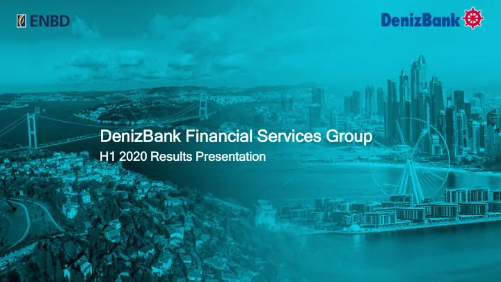 den enizb zbank ank fina nanc ncial ial ser ervices vices