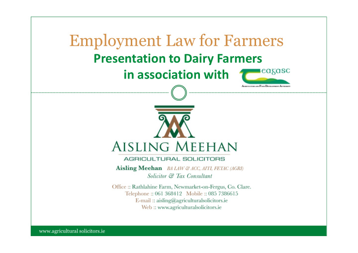 employment law for farmers