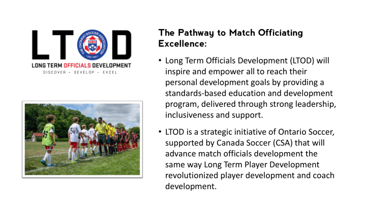 the pathway to match officiating