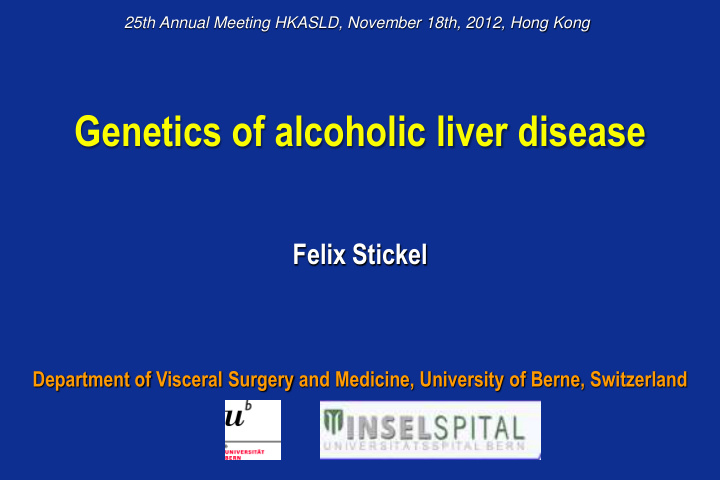 genetics of alcoholic liver disease