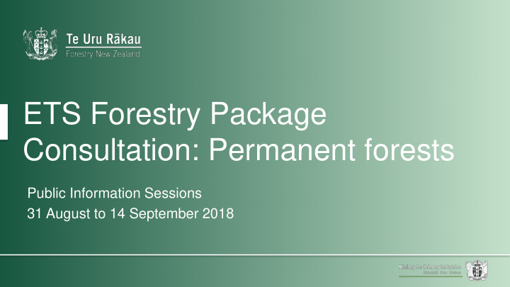 consultation permanent forests
