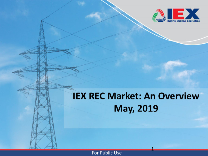 iex rec market an overview may 2019