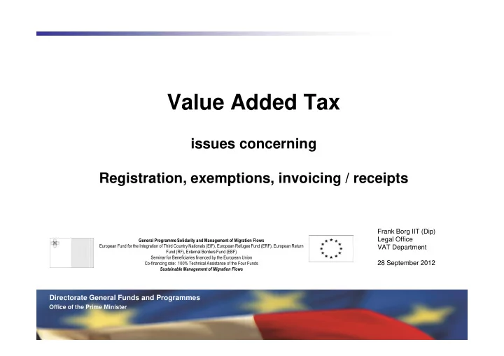 value added tax