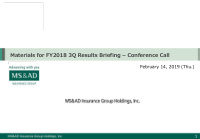 materials for fy2018 3q results briefing conference call