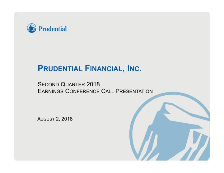 p rudential f inancial i nc