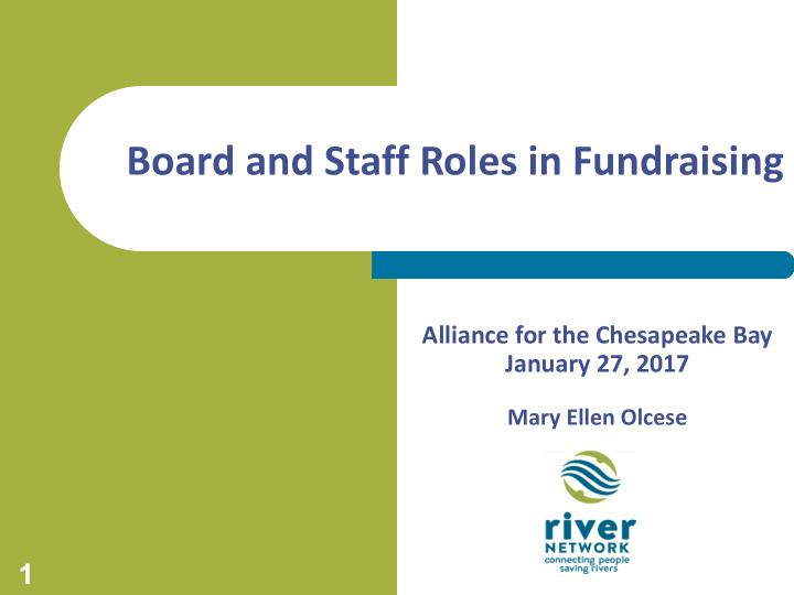 board and staff roles in fundraising