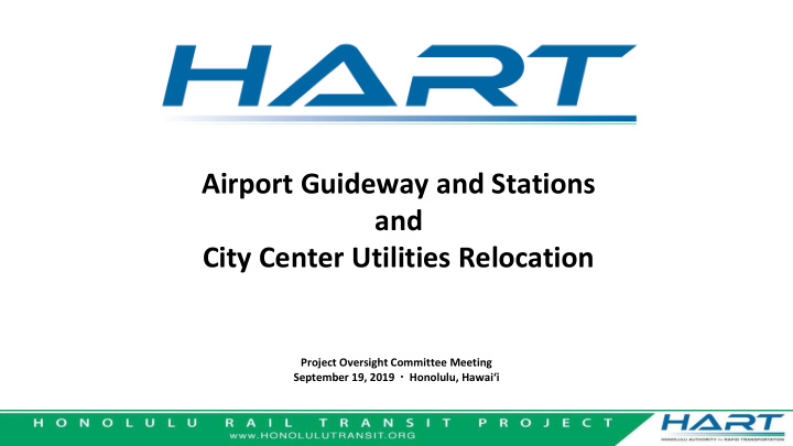 airport guideway and stations