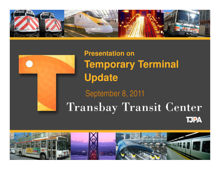 temporary terminal update