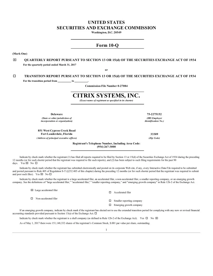 citrix systems inc