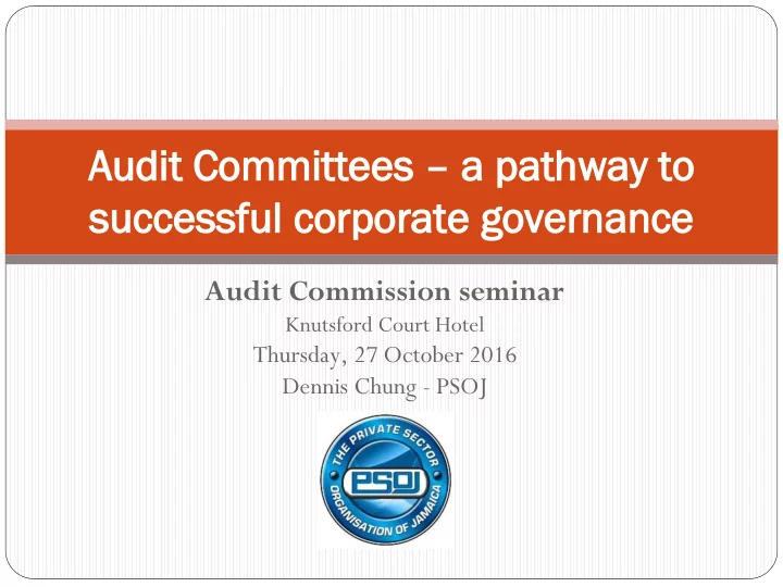audit committees a pathway to successful corporate