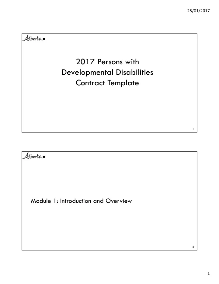 2017 persons with developmental disabilities contract