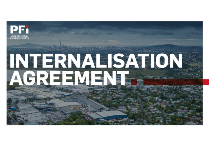 internalisation agreement