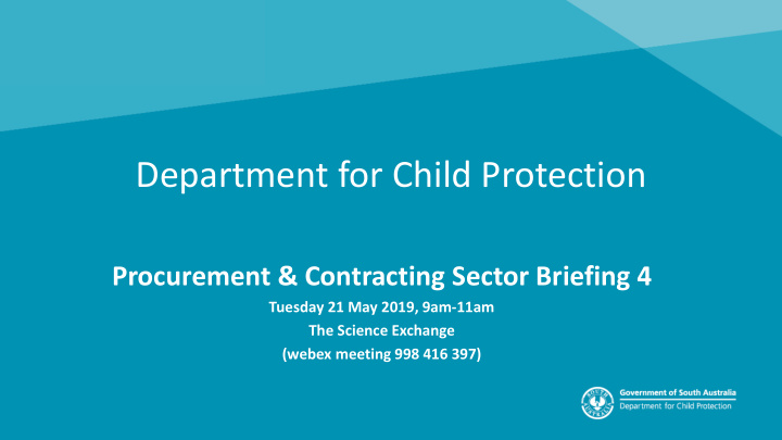 department for child protection