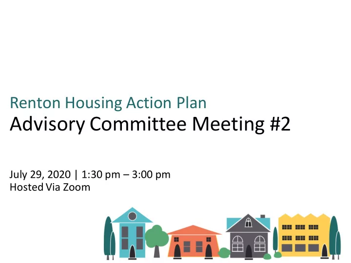 advisory committee meeting 2