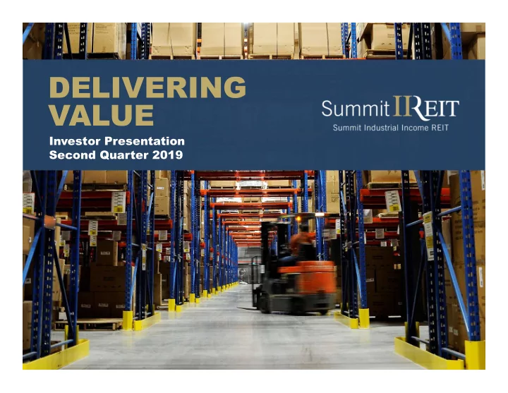 delivering value