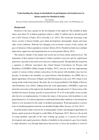 Understanding the change in dissimilarity in participation and inclusiveness in  labour market for