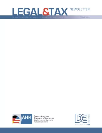 VOL. 3  2015  VOL. 3  2015  C O N T E N T S  I. Corporate &amp; Finance  VI. Litigation and
