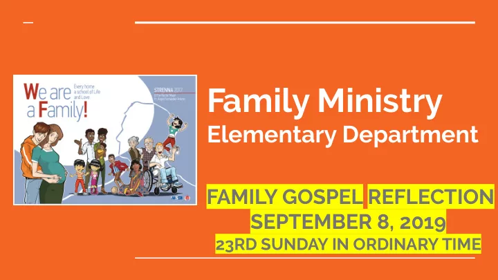 family ministry