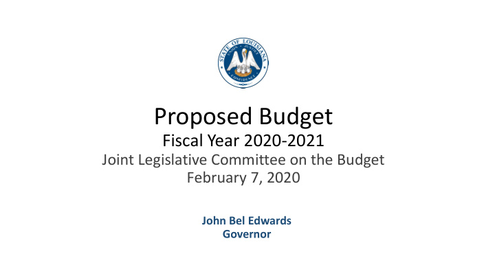 proposed budget