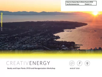 Beatty and Expo Plants CPCN and Reorganization Workshop  AUGUST 2018  Welcoming Remarks  Krishnan