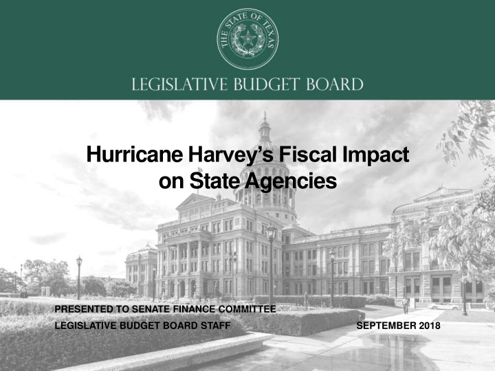hurricane harvey s fiscal impact