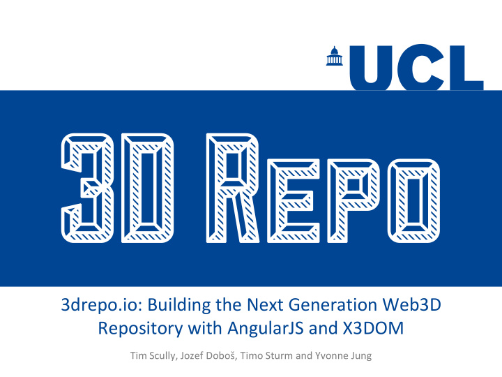 3drepo io building the next generation web3d repository