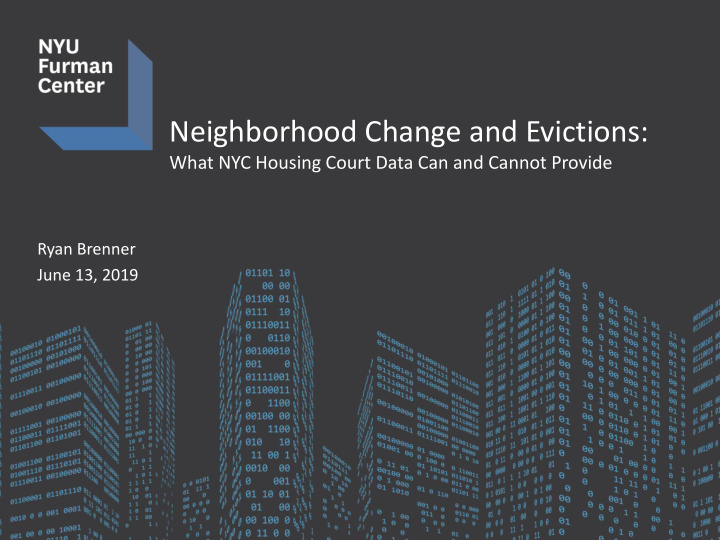 neighborhood change and evictions