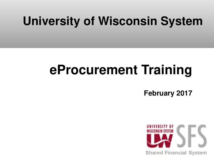 eprocurement training