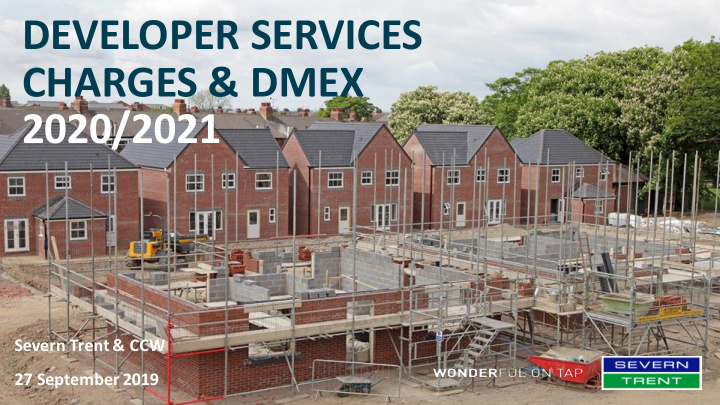 developer services charges dmex 2020 2021