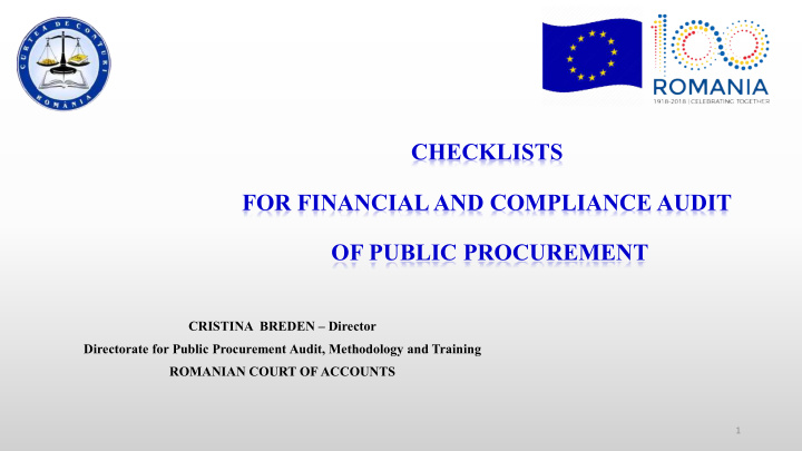 checklists checklists for financial and compliance audit