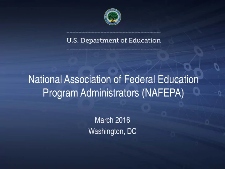 national association of federal education program