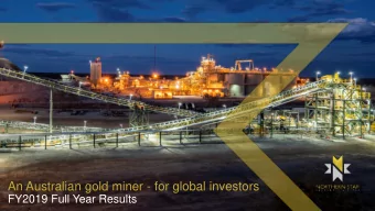 An Australian gold miner - for global investors  FY2019 Full Year Results  Resources &amp; Reserves
