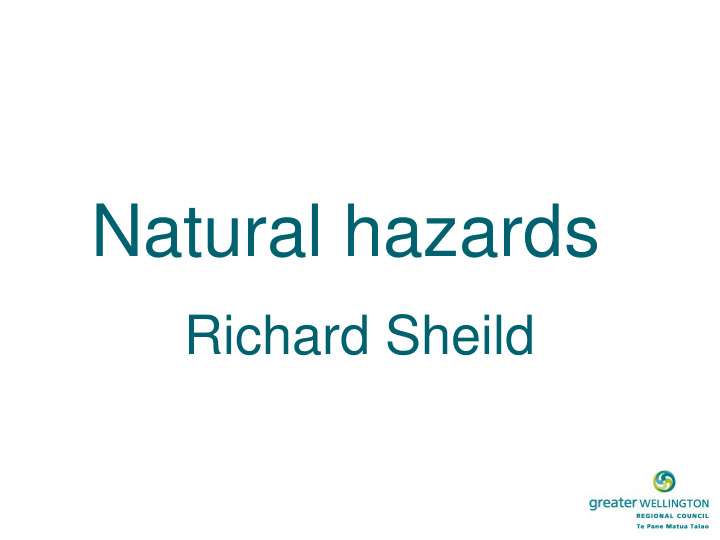 natural hazards