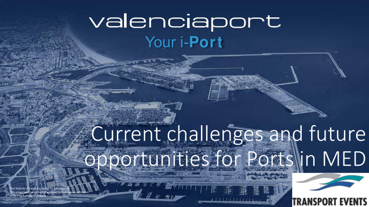 opportunities for ports in med