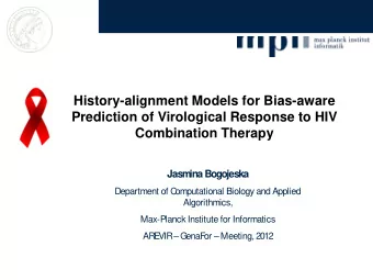 History-alignment Models for Bias-aware  Prediction of Virological Response to HIV  Combination