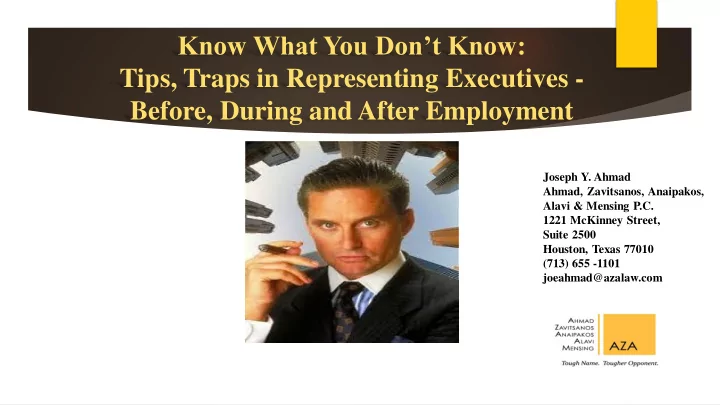 know what you don t know tips traps in representing