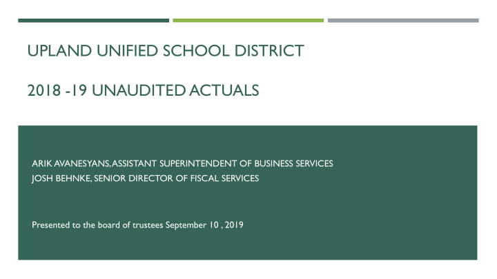upland unified school district