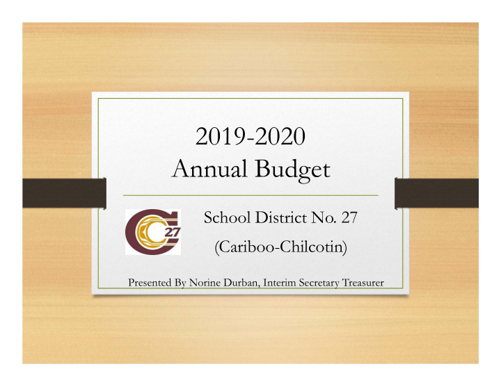 2019 2020 annual budget