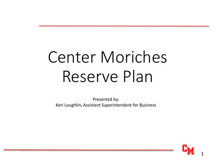 reserve plan