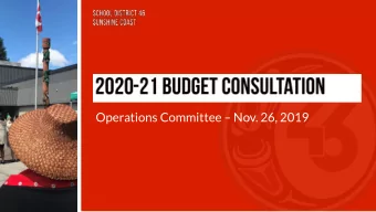 Operations Committee  Nov. 26, 2019  :  - Actual  - Ministry  Enrolment  Interim  Funding  -