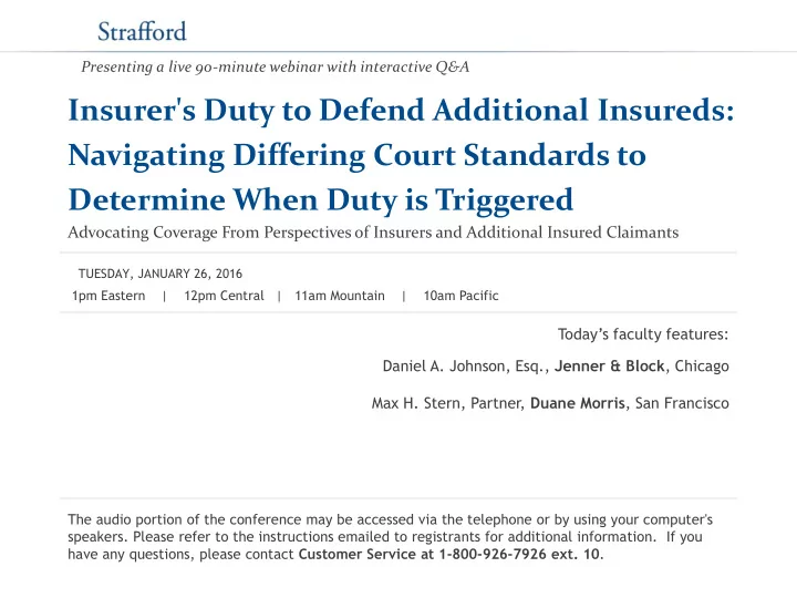 determine when duty is triggered