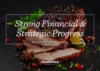 Strong Financial &amp;  Strategic Progress  RESULTS FOR THE YEAR ENDED  31 MARCH 2017  19  75  Year