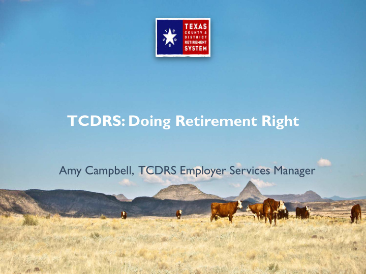 tcdrs doing retirement right