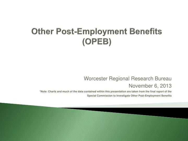 worcester regional research bureau november 6 2013