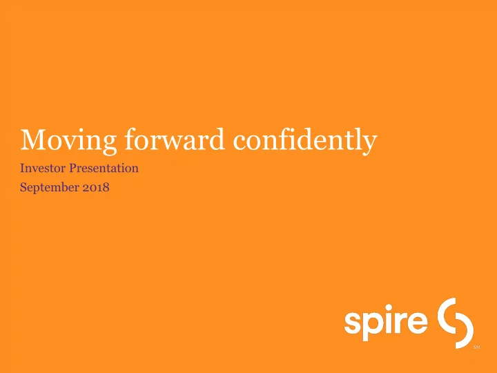 moving forward confidently
