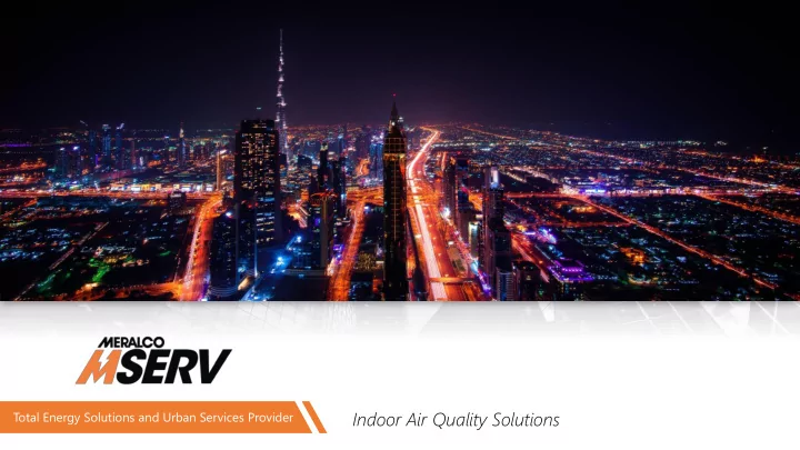 indoor air quality solutions