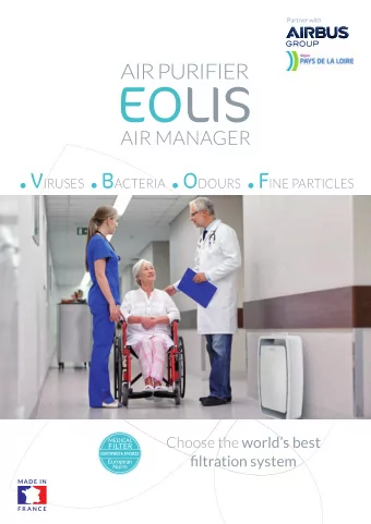 AIR PURIFIER Bactericidal virucidal acaricidal pre-fjlter certifjed  Bactericidal virucidal