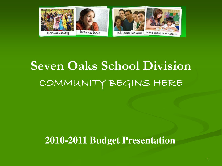 seven oaks school division